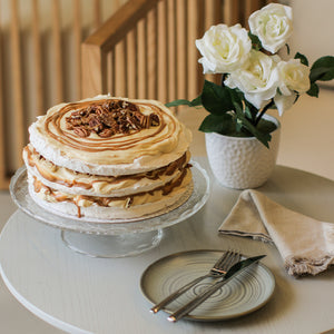 Caramel Meringue Cake - Plain Desserts