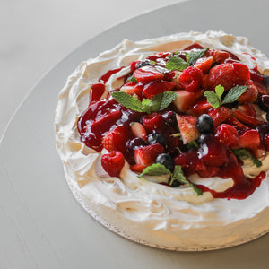 Mixed Berry Pavlova - Plain Desserts